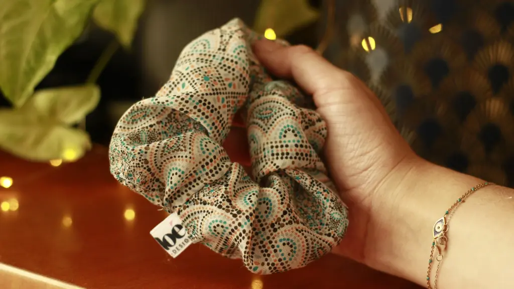 Chouchou multico turquoise