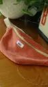 Sac banane velours côtelé orange