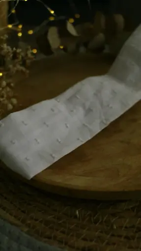 Bandeau à cheveux plumetis blanc