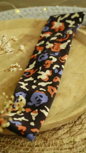 Bandeau à cheveux léopard marron
